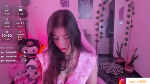 Snapshot of cami_mila99 chatting on 10-21-25, 08:53 CAMI online show from 10-21-25, 08:53
