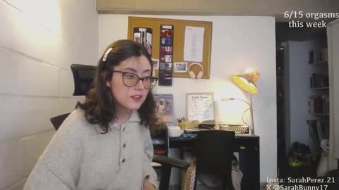 Snapshot of cherrybunny21 chatting on 12-24-24, 05:16 Sarah Prez online show from 12-24-24, 05:16