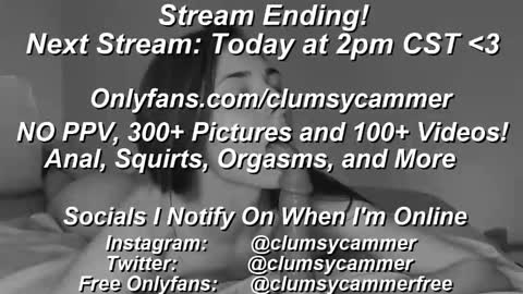 B Bri ClumsySCHEDULE online show from 02-07-25, 04:46