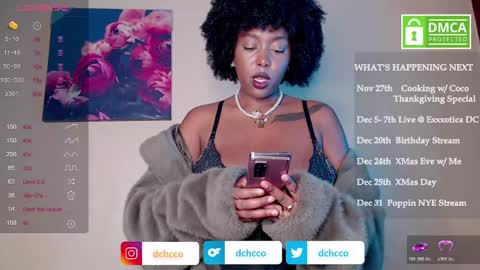 Snapshot of dchcco chatting on 11-14-25, 01:59 Duchess Coco - Coco Puffs online show from 11-14-25, 01:59