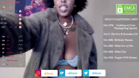 Snapshot of dchcco chatting on 11-14-25, 07:23 Duchess Coco - Coco Puffs online show from 11-14-25, 07:23