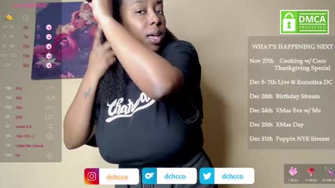 Snapshot of dchcco chatting on 11-19-25, 01:27 Duchess Coco - Coco Puffs online show from 11-19-25, 01:27