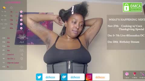 Snapshot of dchcco chatting on 11-25-25, 04:18 Duchess Coco - Coco Puffs online show from 11-25-25, 04:18