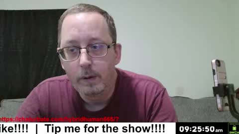 Snapshot of hybridhuman666 chatting on 10-06-25, 02:25 Bob Anderson online show from 10-06-25, 02:25