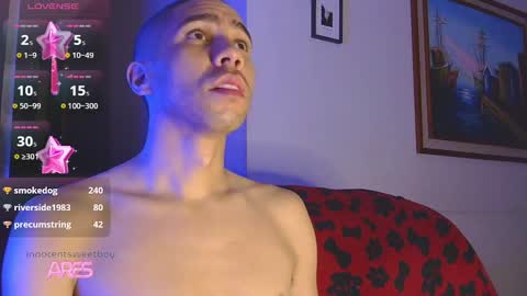 Snapshot of innocentsweetboy chatting on 03-07-25, 01:29 Aaron online show from 03-07-25, 01:29