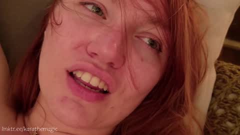 Snapshot of karathemagic chatting on 03-08-25, 10:54 I am here around 5am GMT karathemagic online show from 03-08-25, 10:54