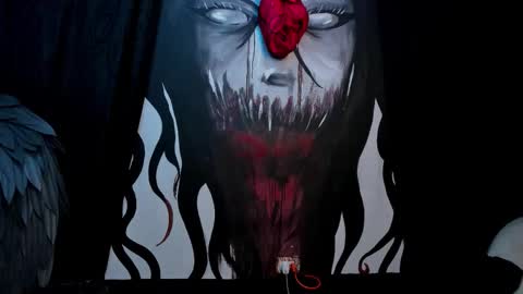 Snapshot of kylie_foxx1 chatting on 11-18-25, 01:44 submissive demon Please help me to reach 500 thumbs up online show from 11-18-25, 01:44