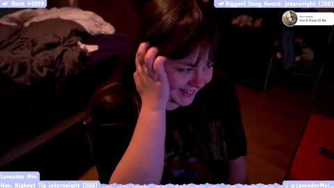 Snapshot of lavendermei chatting on 12-14-25, 01:33 LavenderMei online show from 12-14-25, 01:33