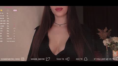 Snapshot of mamiemeow chatting on 01-29-25, 12:56 Your Miss Alice online show from 01-29-25, 12:56