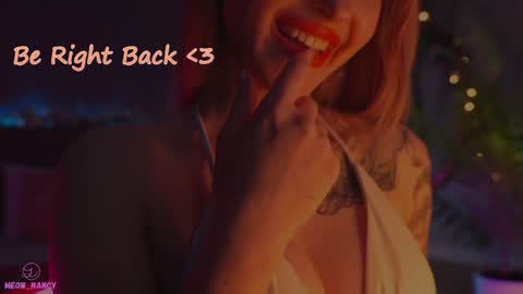 Snapshot of meow_nancy chatting on 01-14-25, 08:20 Heeyyooo Im Nans Subscribe to me I will be glad online show from 01-14-25, 08:20