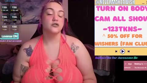 Snapshot of nevermakeawish chatting on 05-13-26, 05:05 Wishs Playground online show from 05-13-26, 05:05