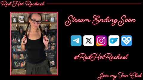 Snapshot of red_hot_rachael chatting on 02-21-25, 10:15 Red Hot Rachael online show from 02-21-25, 10:15