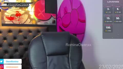 Snapshot of rominaowenxx chatting on 02-23-25, 09:22 ROMINA OWEN online show from 02-23-25, 09:22
