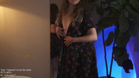 Snapshot of skarpio17 chatting on 03-10-25, 03:45 Im Scarlett ONLINE 5pm-10pm NYC time online show from 03-10-25, 03:45