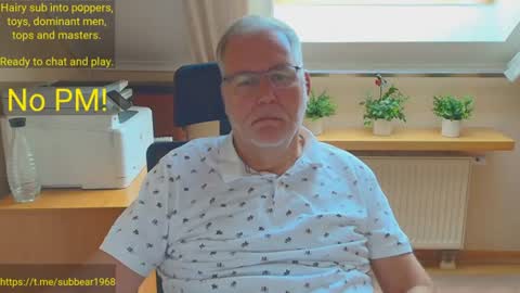 Snapshot of subbear1968 chatting on 06-18-26, 06:24 subbear1968 online show from 06-18-26, 06:24