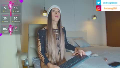 Snapshot of sweetandreagil chatting on 01-28-25, 07:32 Andrea Cheryl GiLandreagil80 In Instagram online show from 01-28-25, 07:32