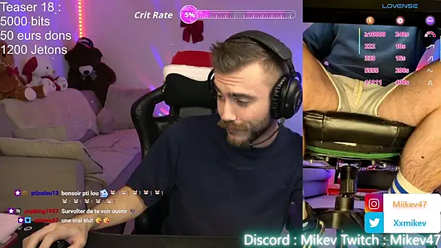 Snapshot of Mikev chatting on 12-18-25, 07:09 Mikev online show from 12-18-25, 07:09