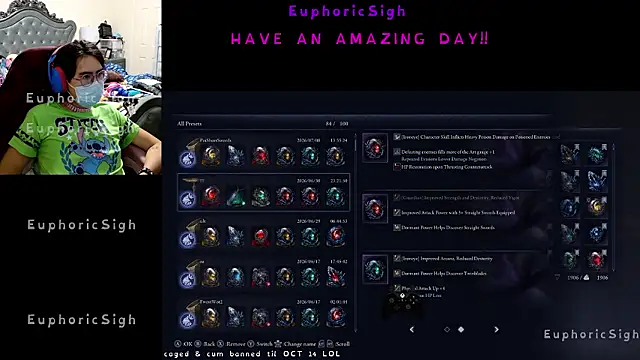 EuphoricSigh online show from 07-13-26, 03:09