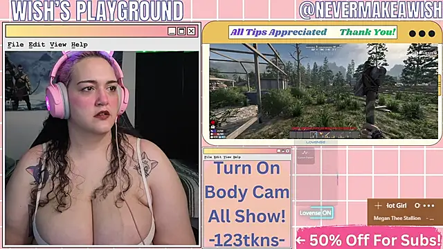 Snapshot of nevermakeawish chatting on 04-30-26, 11:38 nevermakeawish online show from 04-30-26, 11:38