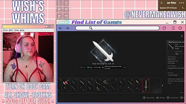 Snapshot of nevermakeawish chatting on 05-15-26, 05:14 nevermakeawish online show from 05-15-26, 05:14
