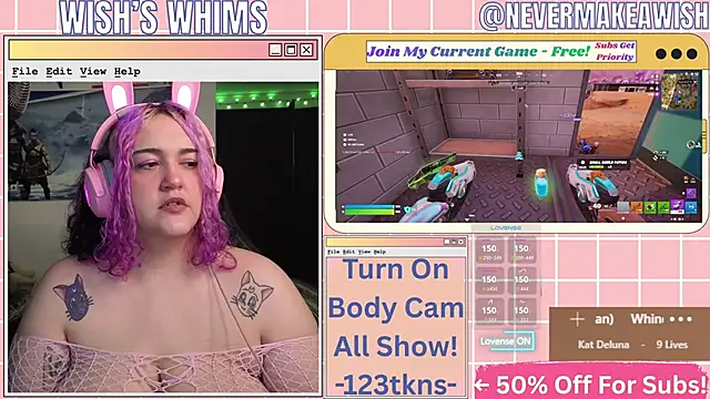 Snapshot of nevermakeawish chatting on 05-16-26, 10:36 nevermakeawish online show from 05-16-26, 10:36