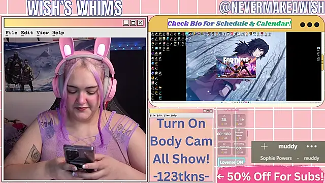 Snapshot of nevermakeawish chatting on 06-18-26, 11:14 nevermakeawish online show from 06-18-26, 11:14
