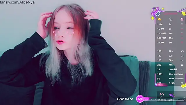 AliceNya cute online show from 10-15-25, 04:34