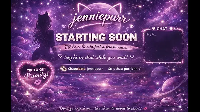 Snapshot of purrjennie chatting on 03-31-26, 08:59 purrjennie online show from 03-31-26, 08:59