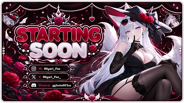 Snapshot of MiyariFox chatting on 07-31-26, 01:05 MiyariFox online show from 07-31-26, 01:05