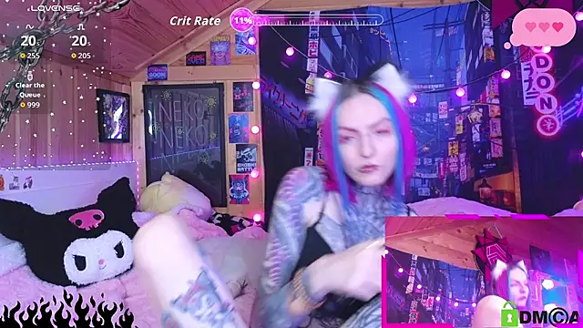 Snapshot of NekoCyber chatting on 02-22-26, 05:08 NekoCyber online show from 02-22-26, 05:08