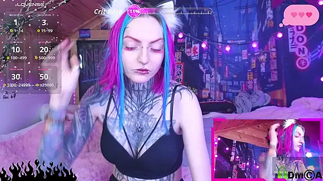 Snapshot of NekoCyber chatting on 02-25-26, 05:06 NekoCyber online show from 02-25-26, 05:06